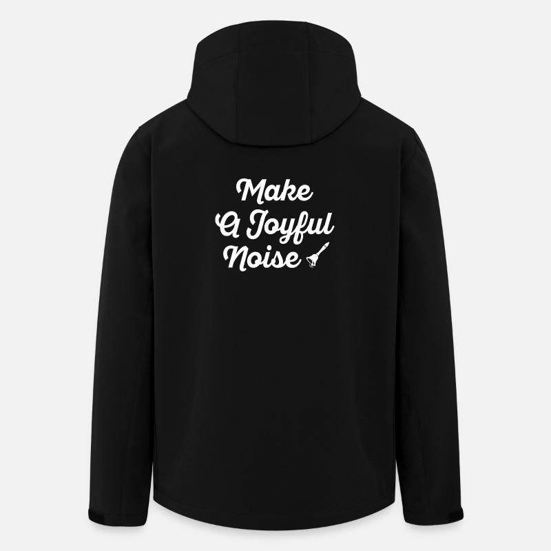 Crea una tipografia di rumore gioiosa - Giacca softshell uomo in poliestere riciclato di Stanley/Stella - nero