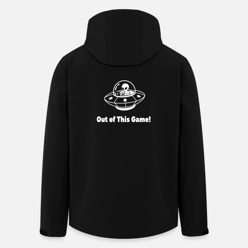 Außerirdischer UFO-Auftritt - Recycelte Männer Softshell-Jacke von Stanley/Stella - Schwarz