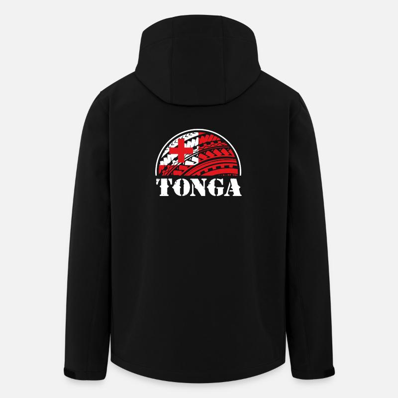 Tonga Tonga Tonga Rugby Tonga - Men’s Recycled Softshell Jacket by Stanley/Stella - black