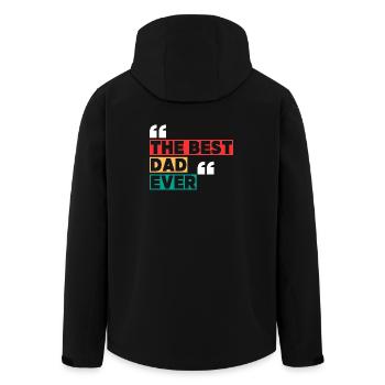 Le Meilleur Papa  - Veste softshell homme en polyester recyclé Stanley/Stella - noir - Dos - AI Model Male 185 light (185cm)