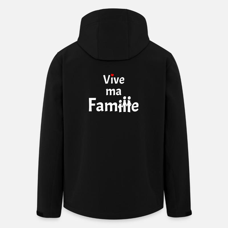 LONG LIVE MY FAMILY! - Men’s Recycled Softshell Jacket by Stanley/Stella - black