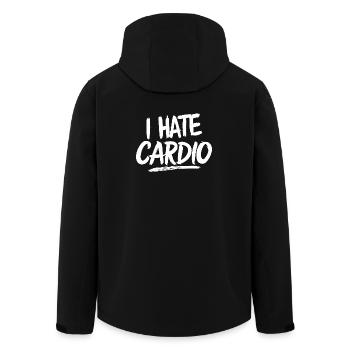 Je déteste le cardio gym gym gym Fun Aerobic - Veste softshell homme en polyester recyclé Stanley/Stella - noir - Dos - AI Model Male 185 light (185cm)