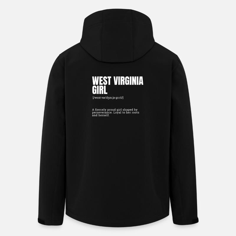 Fierté Fille de Virginie-Occidentale - Veste softshell homme en polyester recyclé Stanley/Stella - noir