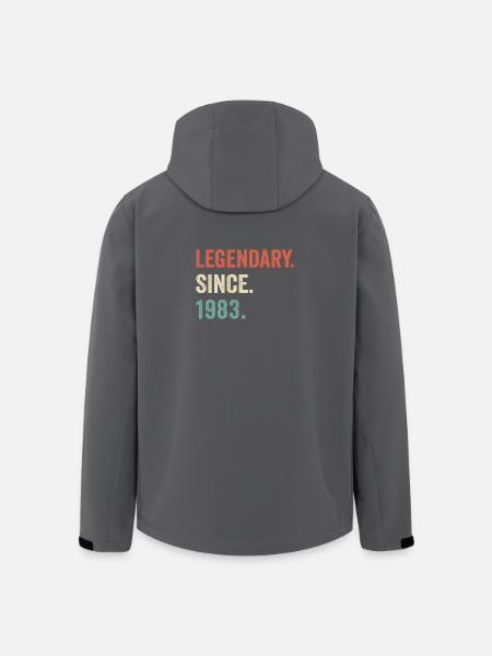legendary since 1983 - Men’s Recycled Softshell Jacket by Stanley/Stella - black