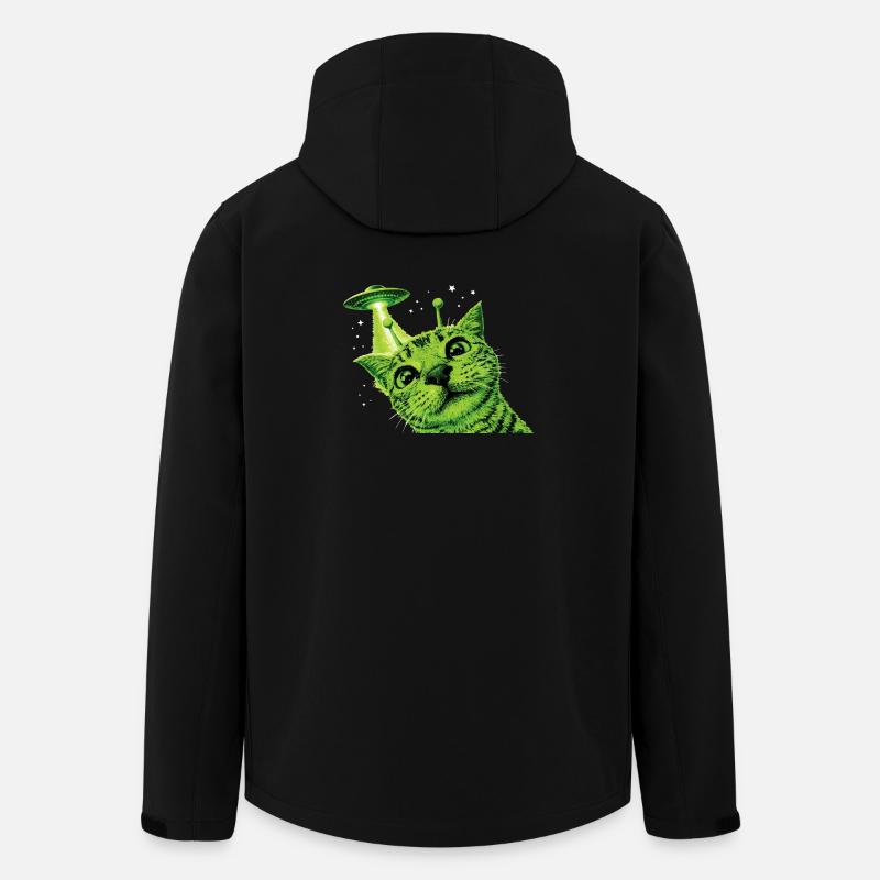 OVNI Alien Cat - Veste softshell homme en polyester recyclé Stanley/Stella - noir