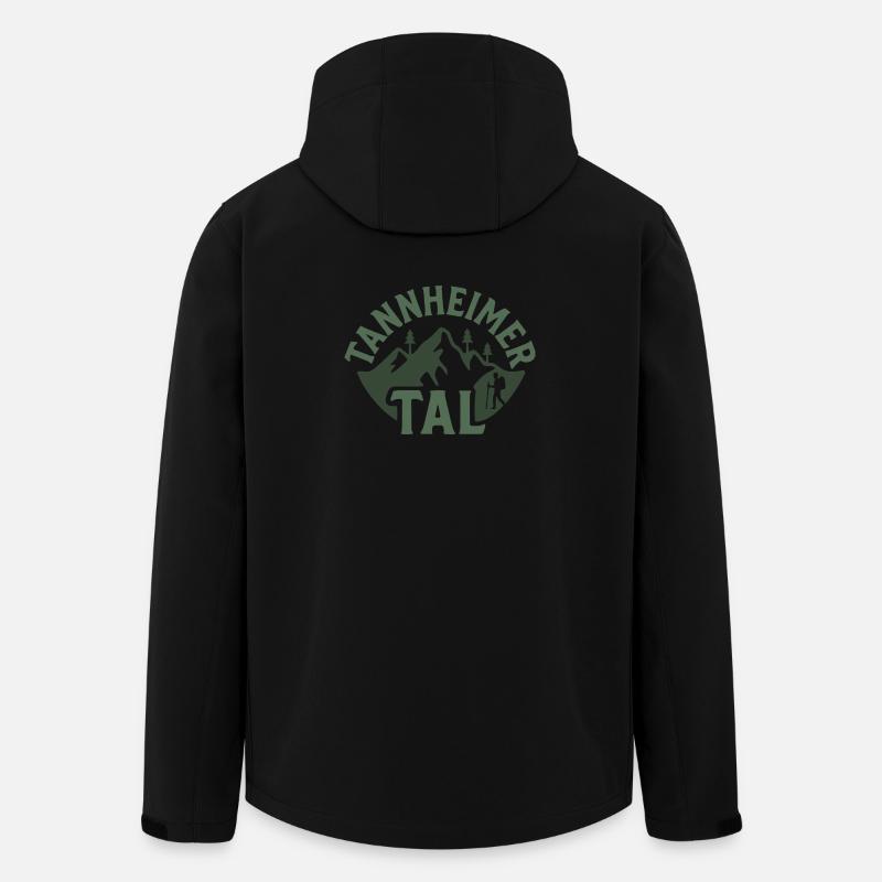 Tannheimer Tal Bergpfad - Recycelte Männer Softshell-Jacke von Stanley/Stella - Schwarz