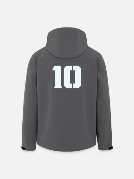 10- - Recycelte Männer Softshell-Jacke von Stanley/Stella - Schwarz