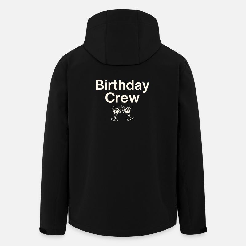 Équipe d’anniversaire - Veste softshell homme en polyester recyclé Stanley/Stella - noir