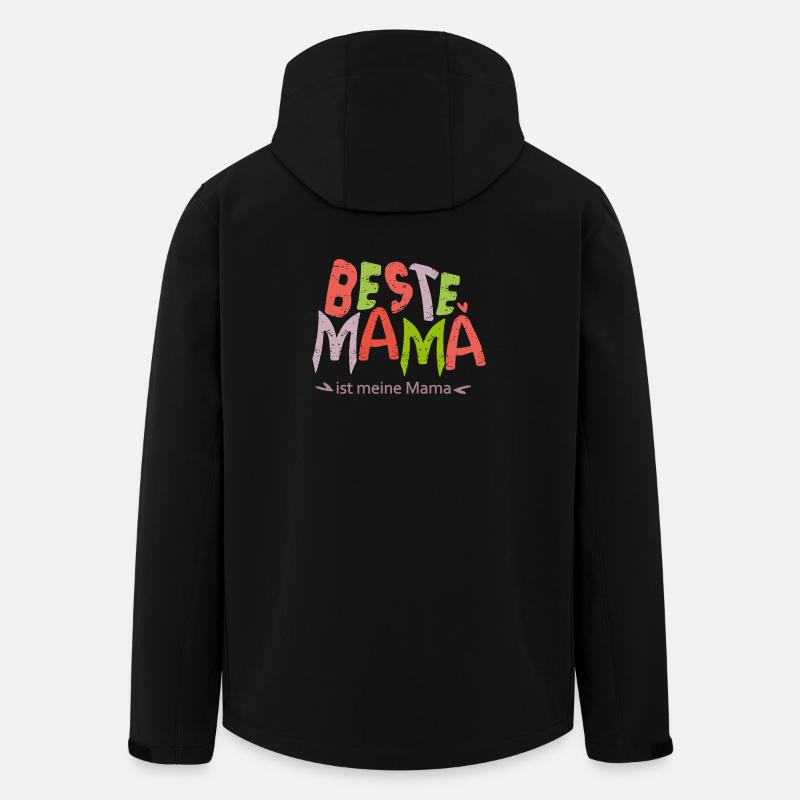 Beste Mama  - Recycelte Männer Softshell-Jacke von Stanley/Stella - Schwarz