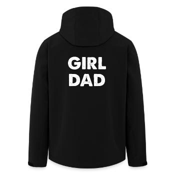 Girl Dad - Recycelte Männer Softshell-Jacke von Stanley/Stella - Schwarz - Hinten - AI Model Male 185 light (185cm)