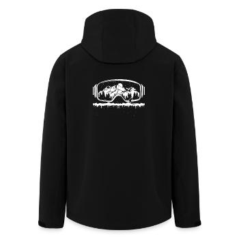 Lunettes de ski pour snowboard Skiing Skier graphique - Veste softshell homme en polyester recyclé Stanley/Stella - noir - Dos - AI Model Male 185 light (185cm)