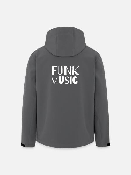 Funk-Musik Kühne Retro-Typografie - Recycelte Männer Softshell-Jacke von Stanley/Stella - Schwarz