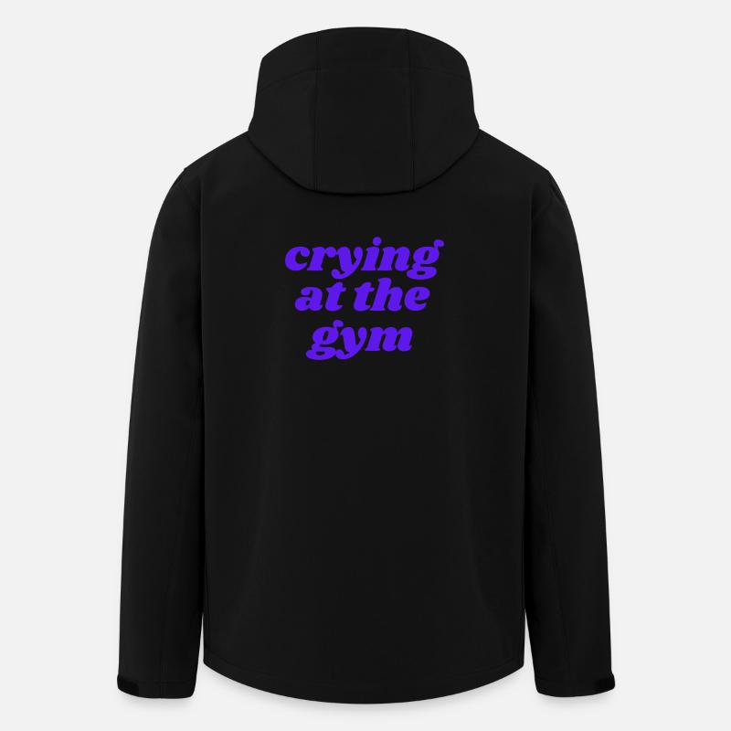crying at the gym - Men’s Recycled Softshell Jacket by Stanley/Stella - black