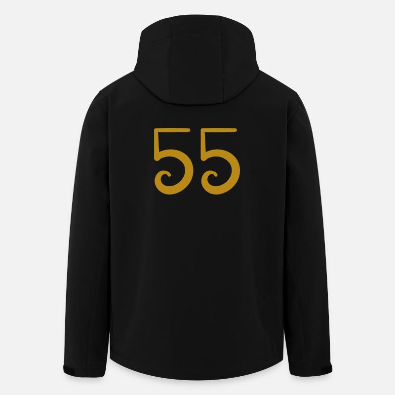 55 - Men’s Recycled Softshell Jacket by Stanley/Stella - black
