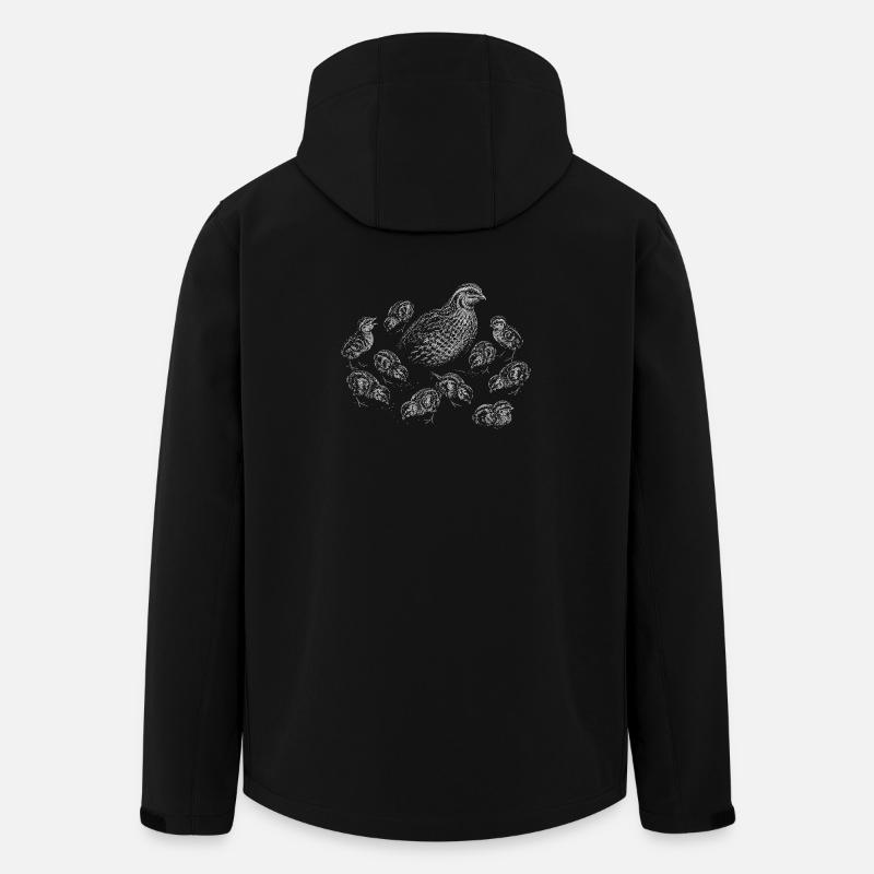 Caille - Veste softshell homme en polyester recyclé Stanley/Stella - noir
