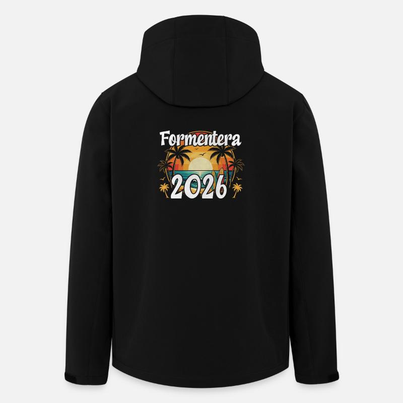 Formentera 2026 - Recycelte Männer Softshell-Jacke von Stanley/Stella - Schwarz