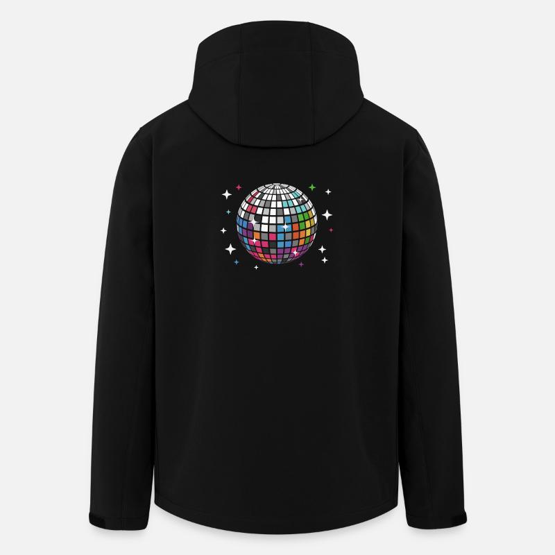 Disco Ball Disco Discothèque - Veste softshell homme en polyester recyclé Stanley/Stella - noir