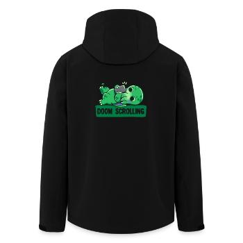 Défilement de Doom - Veste softshell homme en polyester recyclé Stanley/Stella - noir - Dos - AI Model Male 185 light (185cm)