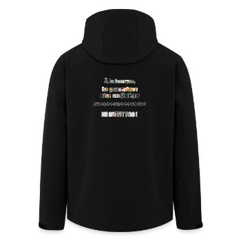 Passion du Métier Bancaire Collage - Veste softshell homme en polyester recyclé Stanley/Stella - noir - Dos - AI Model Male 185 light (185cm)