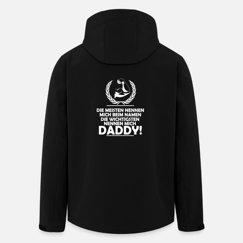 Daddy - Recycelte Männer Softshell-Jacke von Stanley/Stella - Schwarz
