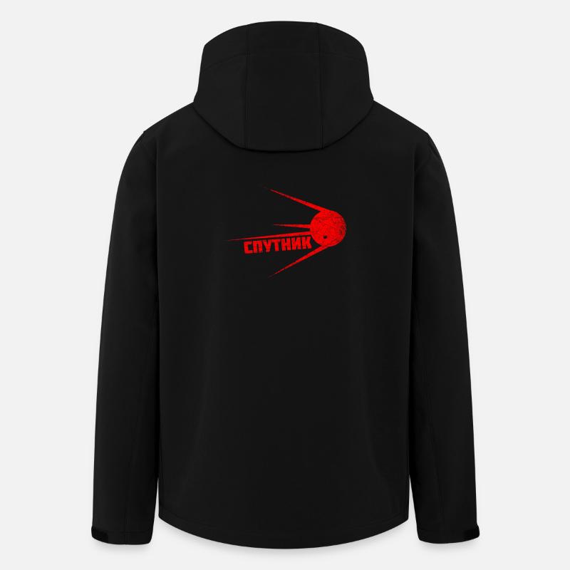SPUTNIK | Premier satellite dans l'espace vendange - Veste softshell homme en polyester recyclé Stanley/Stella - noir