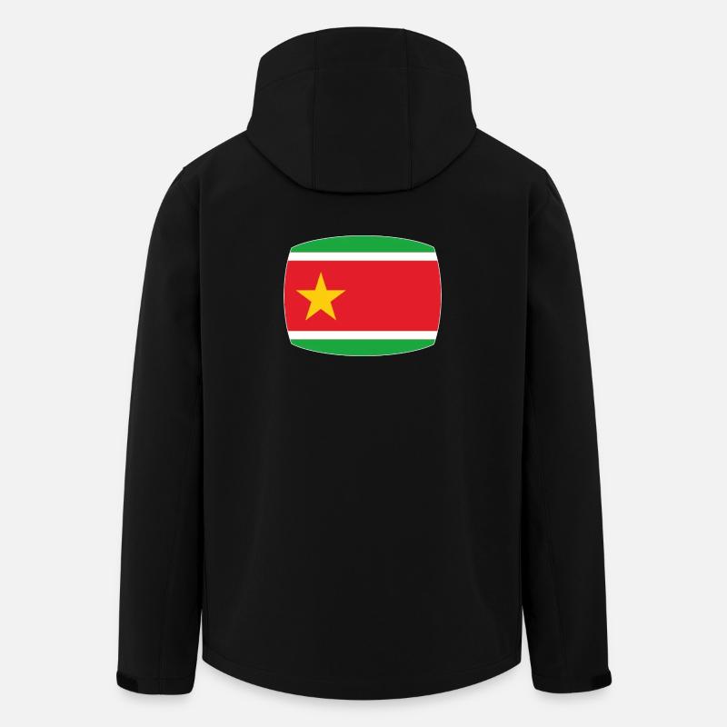Flagge von Guadeloupe - Recycelte Männer Softshell-Jacke von Stanley/Stella - Schwarz