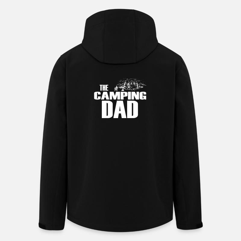The Camping Dad - Veste softshell homme en polyester recyclé Stanley/Stella - noir