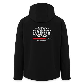 Neuer Daddy lädt - Recycelte Männer Softshell-Jacke von Stanley/Stella - Schwarz - Hinten - AI Model Male 185 light (185cm)
