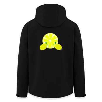 citron vert lime - Veste softshell homme en polyester recyclé Stanley/Stella - noir - Dos - AI Model Male 185 light (185cm)