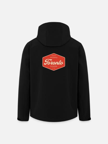 Toronto Retro Sign - Men’s Recycled Softshell Jacket by Stanley/Stella - black