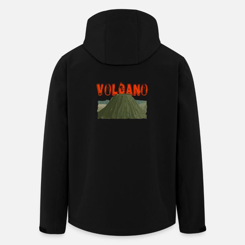 Volcano | Vulkan | vulcano - Recycelte Männer Softshell-Jacke von Stanley/Stella - Schwarz