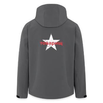 товарищ - Recycelte Männer Softshell-Jacke von Stanley/Stella - Anthrazit - Hinten - AI Model Male 185 light (185cm)