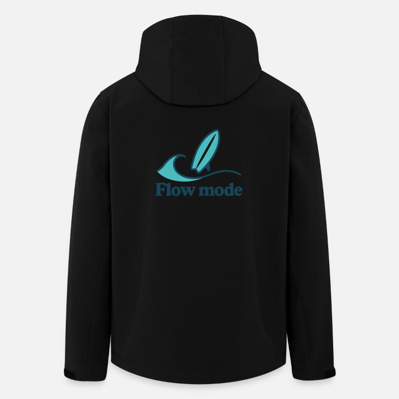 Flow Mode - Men’s Recycled Softshell Jacket by Stanley/Stella - black