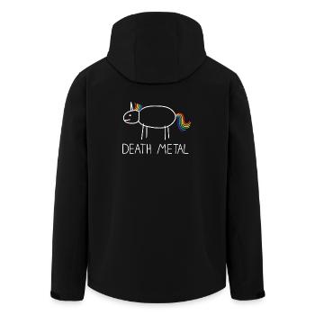 Licorne du Death Metal - Veste softshell homme en polyester recyclé Stanley/Stella - noir - Dos - AI Model Male 185 light (185cm)