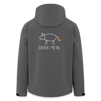 Licorne du Death Metal - Veste softshell homme en polyester recyclé Stanley/Stella - charbon - Dos - AI Model Male 185 light (185cm)