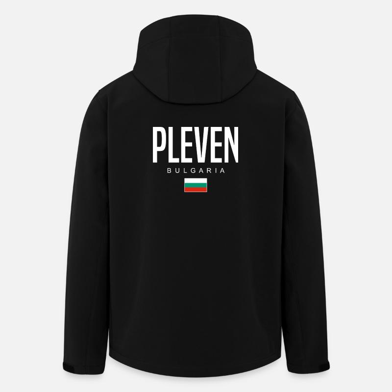 Pleven Bulgarien - Recycelte Männer Softshell-Jacke von Stanley/Stella - Schwarz