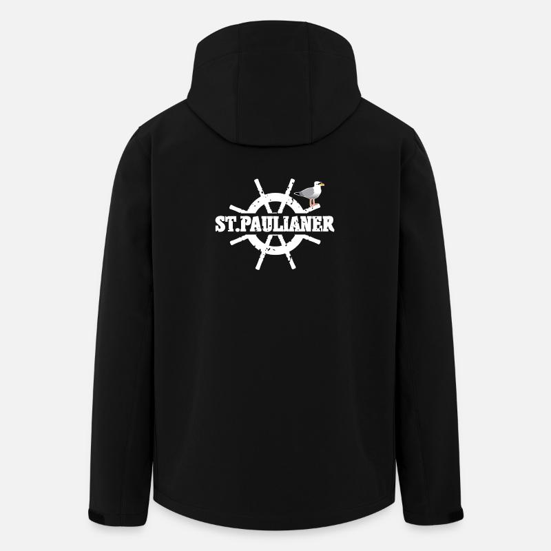 St. Paulianer - Recycelte Männer Softshell-Jacke von Stanley/Stella - Schwarz