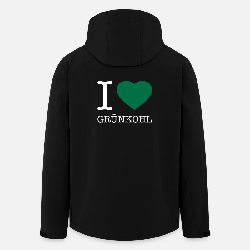 J’adore le chou frisé - Veste softshell homme en polyester recyclé Stanley/Stella - noir