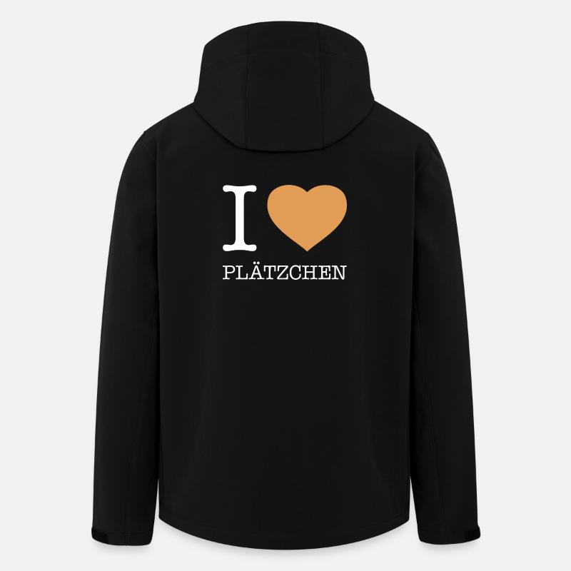 I love Plätzchen - Recycelte Männer Softshell-Jacke von Stanley/Stella - Schwarz