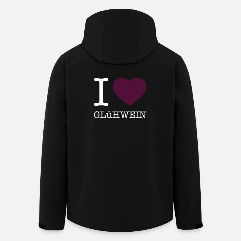 J’adore le vin chaud - Veste softshell homme en polyester recyclé Stanley/Stella - noir