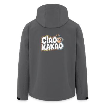 Ciao Cocoa Hot Chocolate Hot Chocolate Goodbye - Men’s Recycled Softshell Jacket by Stanley/Stella - anthracite - Back - AI Model Male 185 light (185cm)
