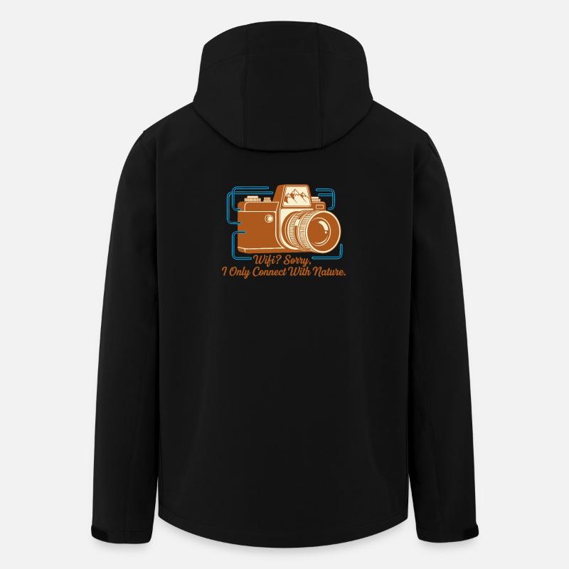 Natur statt WLAN - Recycelte Männer Softshell-Jacke von Stanley/Stella - Schwarz