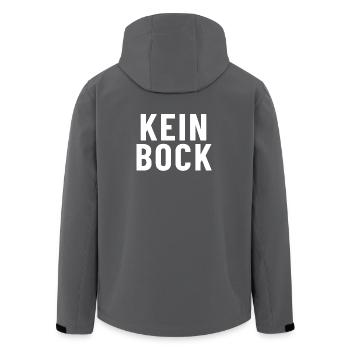 Kein Bock - Recycelte Männer Softshell-Jacke von Stanley/Stella - Anthrazit - Hinten - AI Model Male 185 light (185cm)