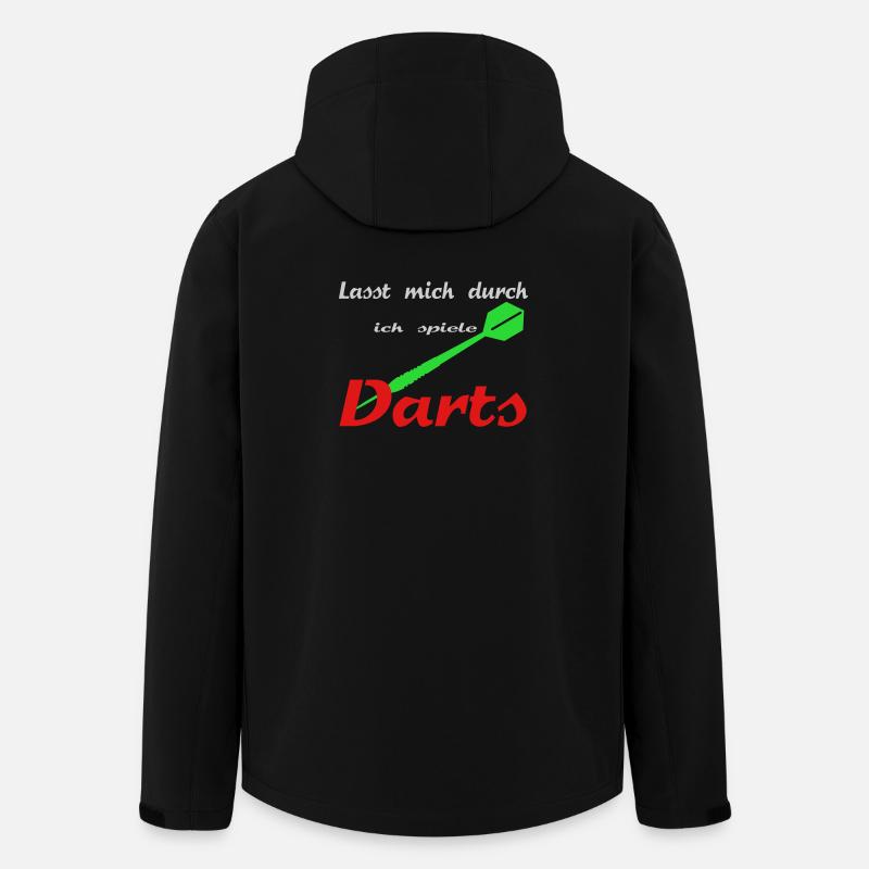 Darts - Recycelte Männer Softshell-Jacke von Stanley/Stella - Schwarz