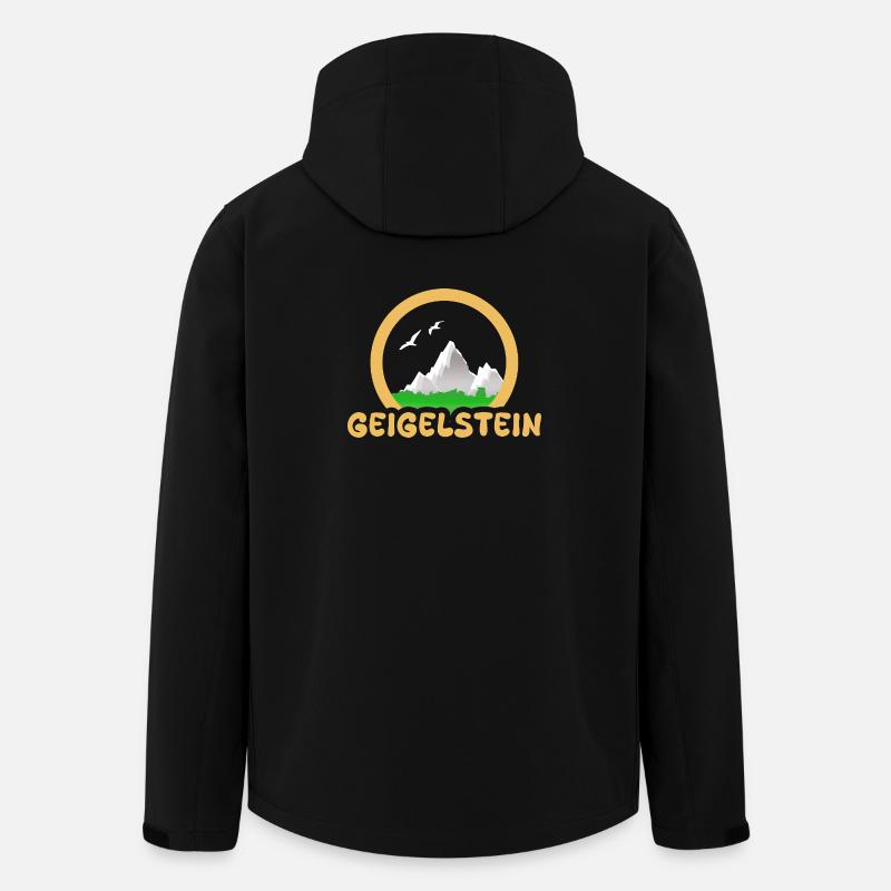 Geigelstein - Recycelte Männer Softshell-Jacke von Stanley/Stella - Schwarz