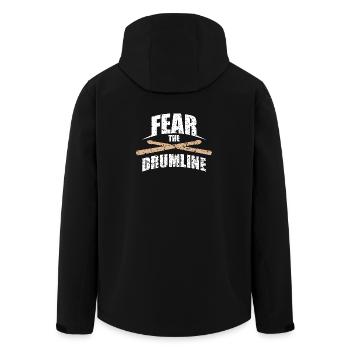 Fear The Drum Line Vintage Drumsticks Music Design - Recycelte Männer Softshell-Jacke von Stanley/Stella - Schwarz - Hinten - AI Model Male 185 light (185cm)