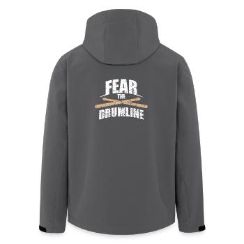 Fear The Drum Line Vintage Drumsticks Music Design - Recycelte Männer Softshell-Jacke von Stanley/Stella - Anthrazit - Hinten - AI Model Male 185 light (185cm)