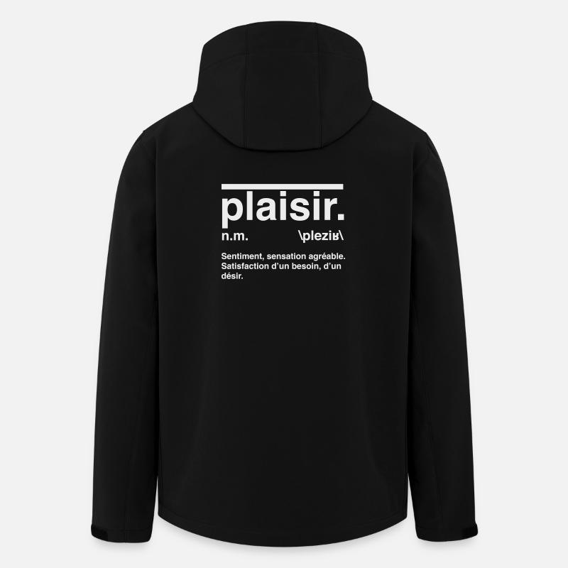 Pleasure Definition Dictionary Style - Men’s Recycled Softshell Jacket by Stanley/Stella - black