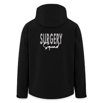 Surgery Squad - Medical Team & Nursing Graduation  - Men’s Recycled Softshell Jacket by Stanley/Stella - black - Back - AI Model Male 185 light (185cm)