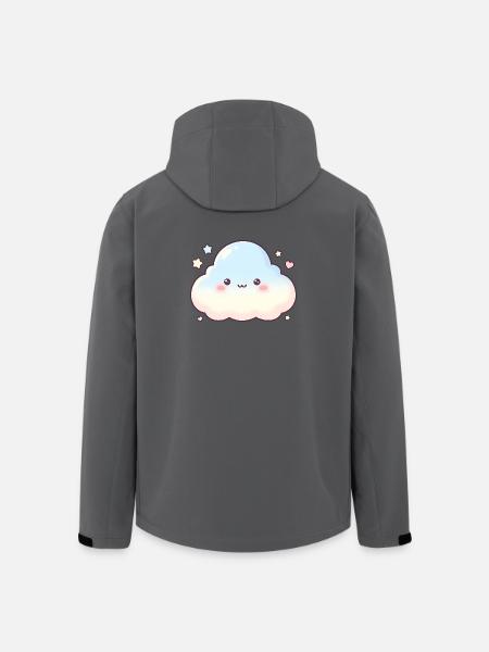 Pastel Cloud Kawaii Glow Kids Dream - Men’s Recycled Softshell Jacket by Stanley/Stella - black